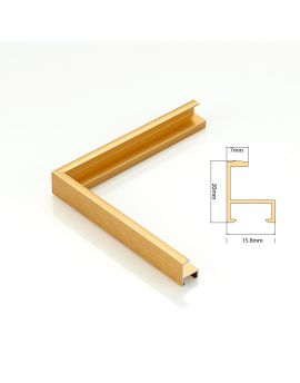 Aluminum Alloy Metallic Frame, Width: 7 mm, Thickness: 20 mm, SOAAF722G005EA