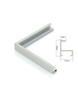 Aluminum Alloy Metallic Frame, Width: 7 mm, Thickness: 20 mm, SOAAF722G005EC