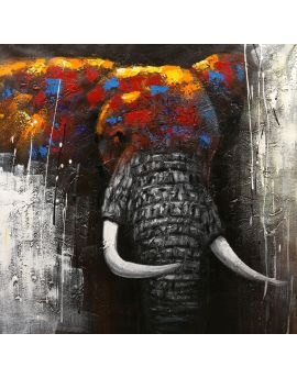 Colorful Elephant Head