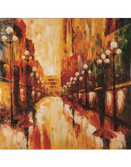 Streetscape On A Rainy Day 1