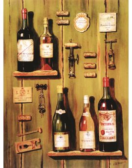 Bottles Of Wine On Shelves