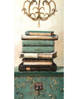 Graceful Chandelier, Books And Chest