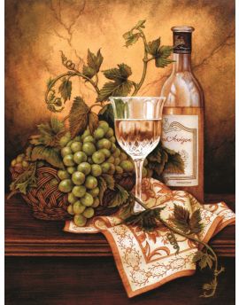 White Wine And Grapes