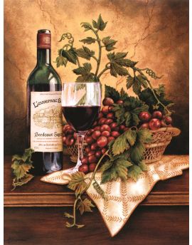 Red Wine And Grapes