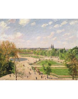 The Garden Of The Tuileries On A Spring Morning By Camille Pissarro