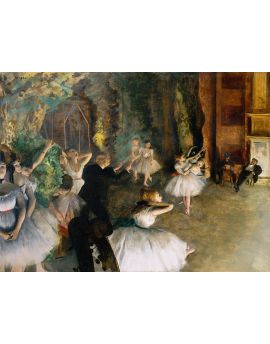 The Rehearsal Of The Ballet Onstage By Edgar Degas