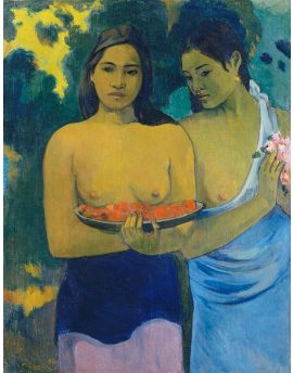 Two Tahitian Women By Paul Gauguin