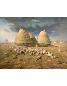 Haystacks Autumn By Jean-François Millet