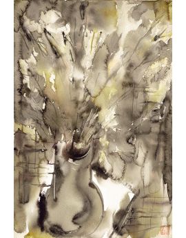 Abstract Vase Of Flowers