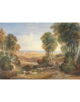 The Junction Of The Severn And The Wye With Chepstow In The Distance By David Cox