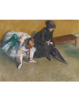 Waiting By Edgar Degas