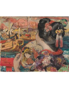 The Balcony, Yokohama By Edward Atkinson Hornel