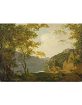 Lake Scene, 1790 By Joseph Wright Of Derby