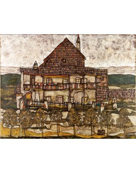 House With Shingle Roof (Old House II) By Egon Schiele