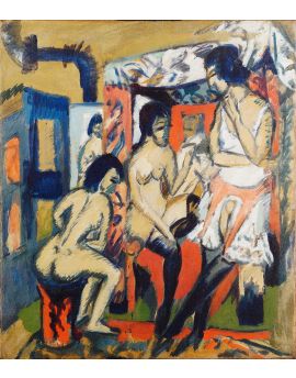 Nudes In Studio By Ernst Ludwig Kirchner
