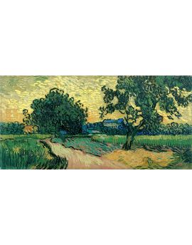 Landscape At Twilight By Vincent Van Gogh