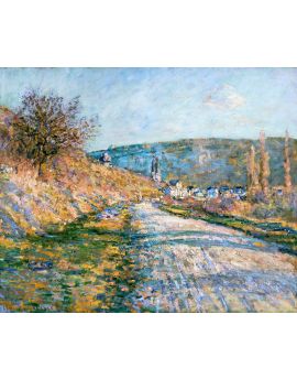 The Road To Vetheuil By Claude Monet