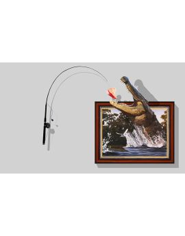 3D Image Of Crocodile