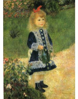 A Girl With A Watering Can by Pierre-Auguste Renoir