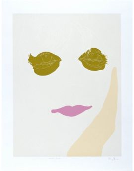 Funny Girl by Gary Hume Garden With Flowers by Vincent Van Gogh