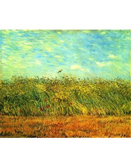 Wheat Field With A Lark by Vincent Van Gogh