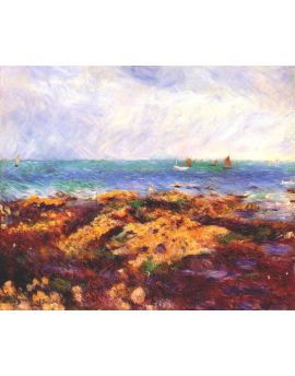 Low Tide At Yport by Pierre-Auguste Renoir