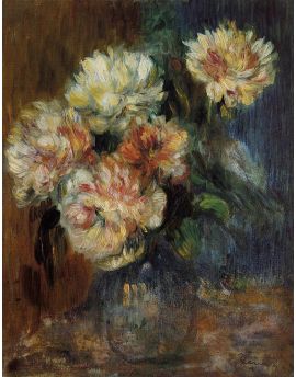 Vase Of Peonies by Pierre-Auguste Renoir