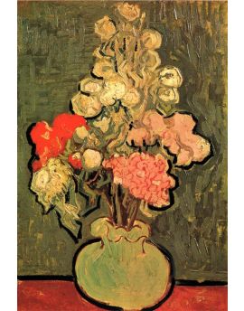 Still Life Vase With Rose Mallows by Vincent van Gogh