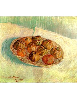 Still Life With Basket Of Apples (To Lucien Pissarro) by Vincent van Gogh