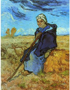 The Shepherdess (After Millet) by Vincent van Gogh