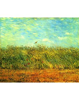 Wheat Field With A Lark by Vincent van Gogh