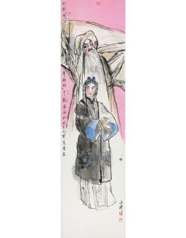Peking Opera Of Four Heros Village By Lu Tingdong