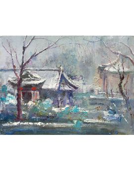 Snow-Covered Houses By Ma Jie