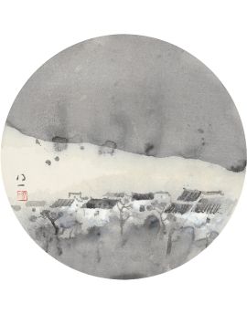 Snowy Village By Peng Yuzhong