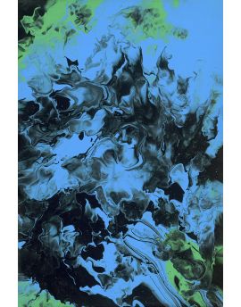 Blue And Black Fluid By Su Zhou