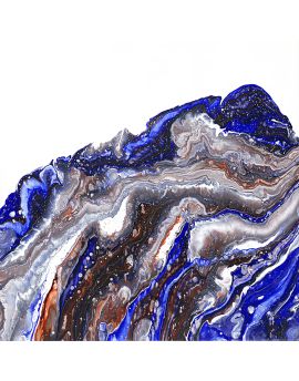 Blue And Silver Rocks By Wang Junsen