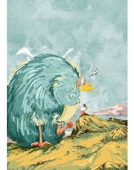 Big Blue Bird By Wang Qi
