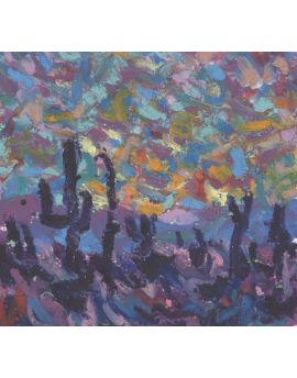 Colorful Night Sky By Zhu Dayao