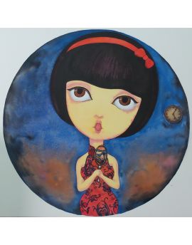 Beautiful Girl In Cheongsam By Zou Liangping