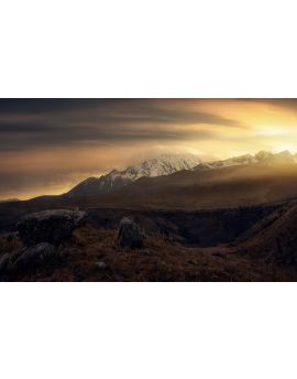 Snow Mountains At Sunrise By Du Wuchao