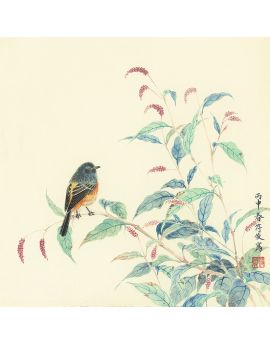 Bird And Flower By Fu Jun