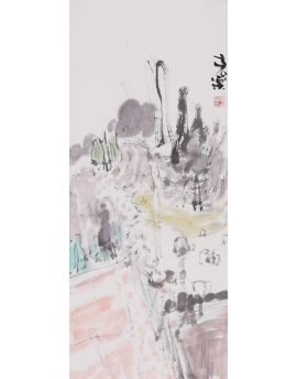 Abstract Chinese Ink Style Painting By Fu Manle