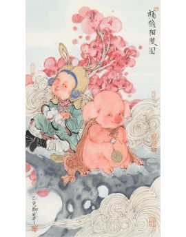Good Fortune And Happiness By Li Xiangfeng