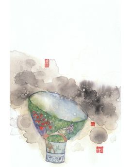 Chinese Ink Painting Of Porcelain 1
