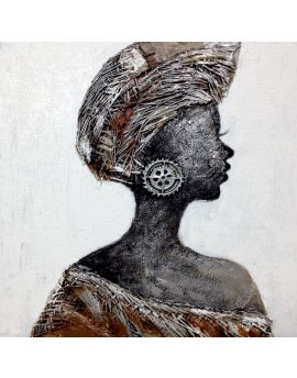 Turbaned African Woman With Big EarringsII