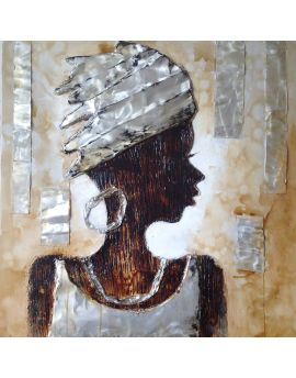 African Woman With Silvery Hat And Dress Ⅰ