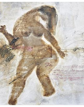 Abstract Dancing Nude Woman