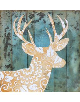 Floral Pattern Deer
