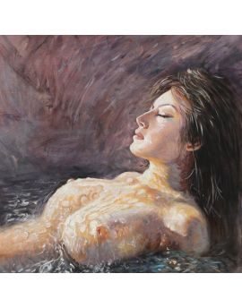 Nude Girl In Bath