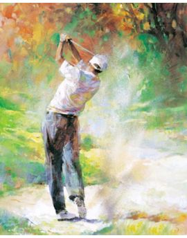 Man Playing Golf